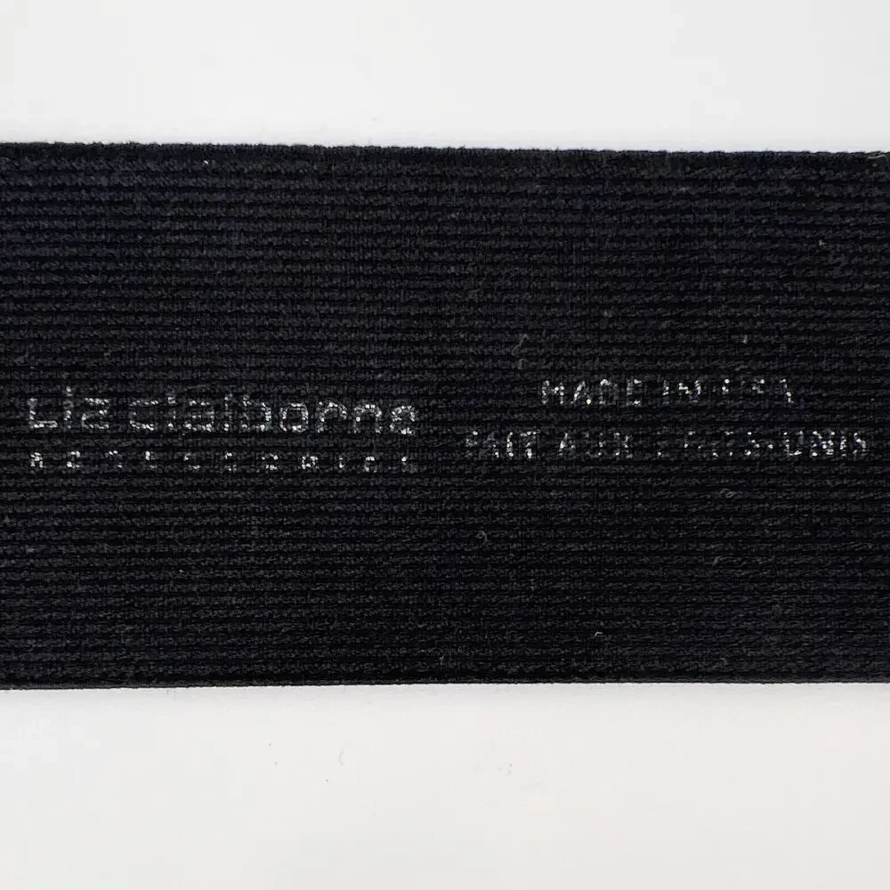 80s Liz Claiborne elastic stretch belt 1980s vintage